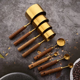 Golden Stainless Steel Measuring Cups