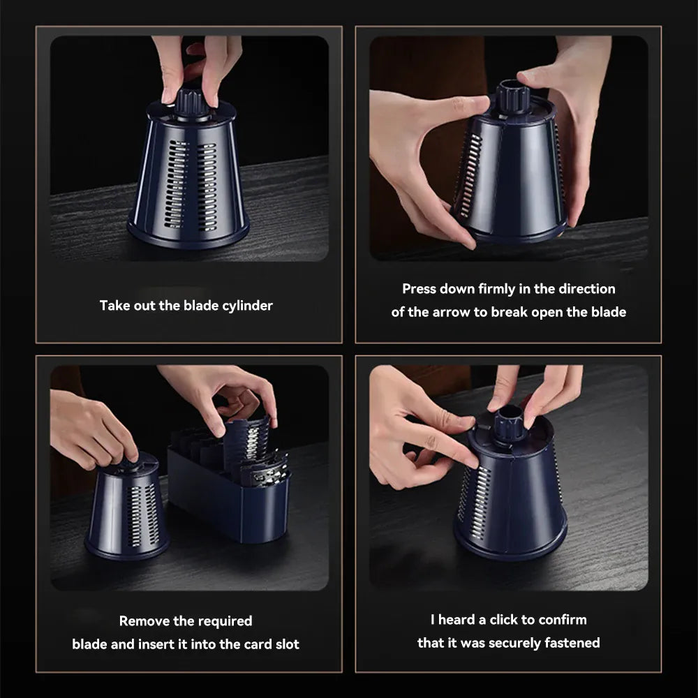 5 In 1 Multi-functional Vegetable & Cheese Grater 14:496#violet;200007763:201336105