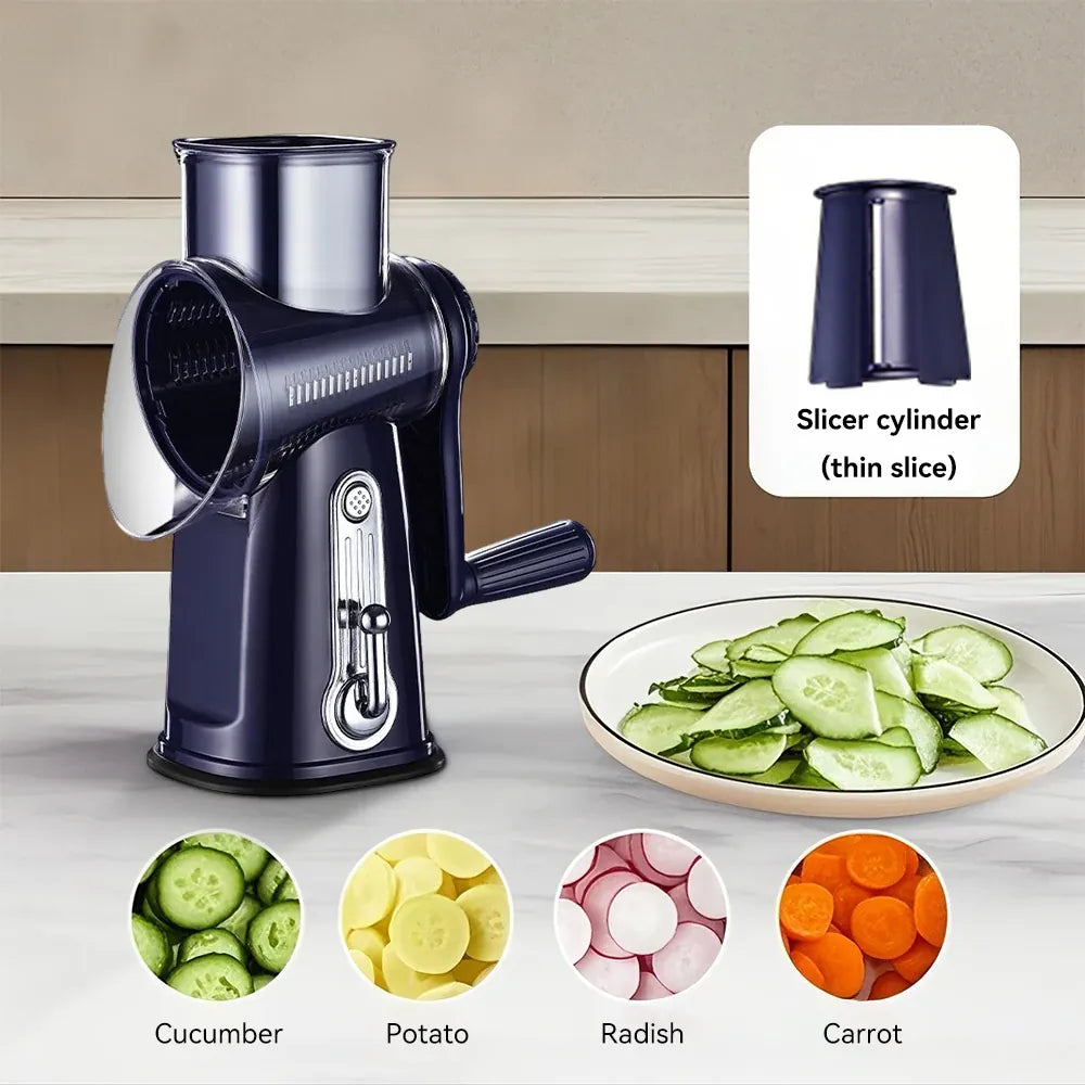 5 In 1 Multi-functional Vegetable & Cheese Grater 14:496#violet;200007763:201336105