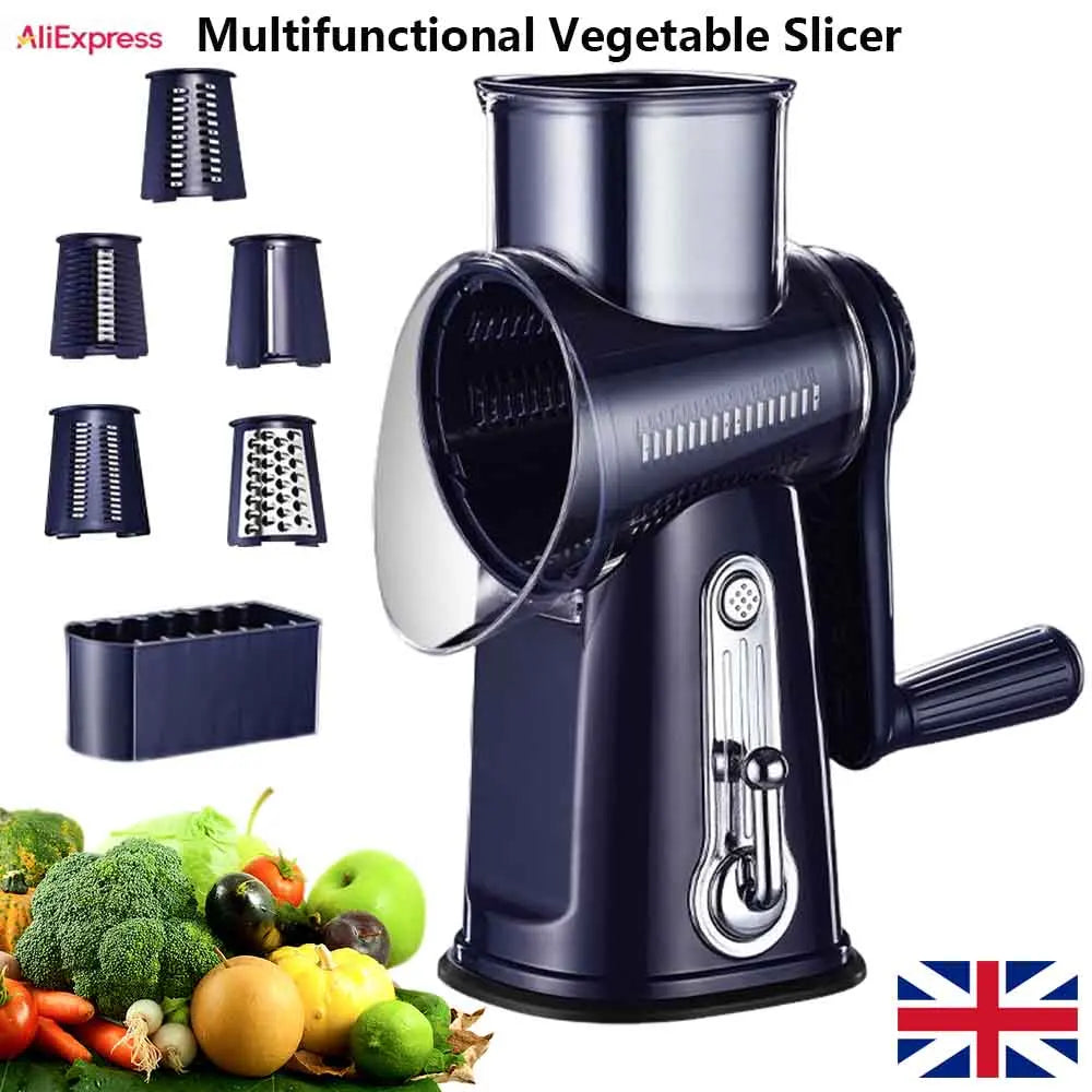 5 In 1 Multi-functional Vegetable & Cheese Grater 14:496#violet;200007763:201336105