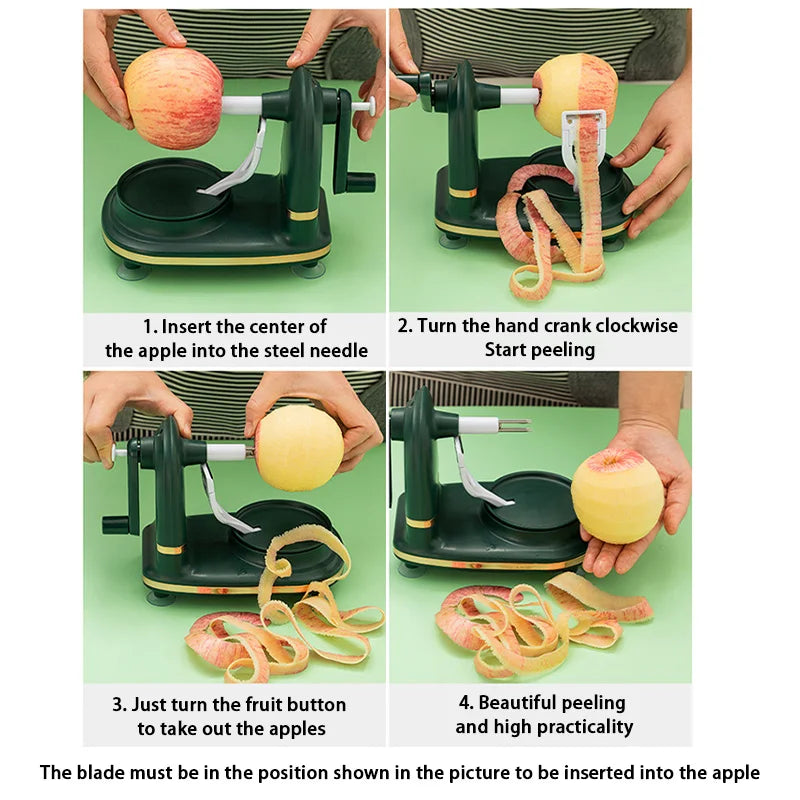 Rotational Manual Apple Fruit Peeler