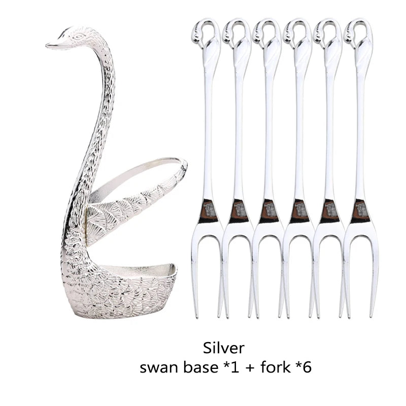 Golden Swan Base Utensil Holder