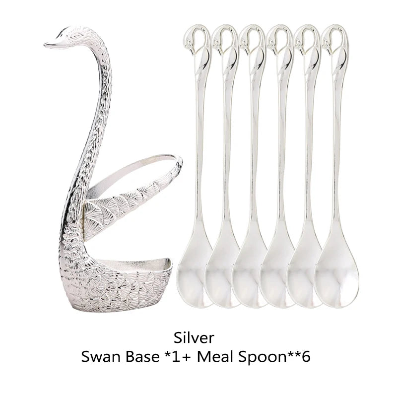 Golden Swan Base Utensil Holder