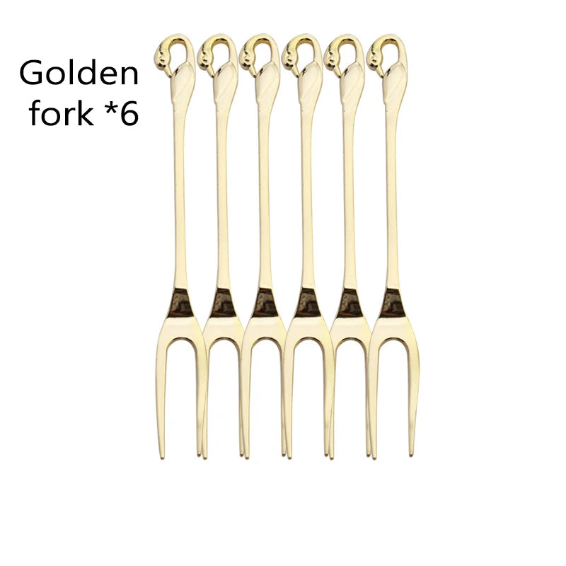 Golden Swan Base Utensil Holder