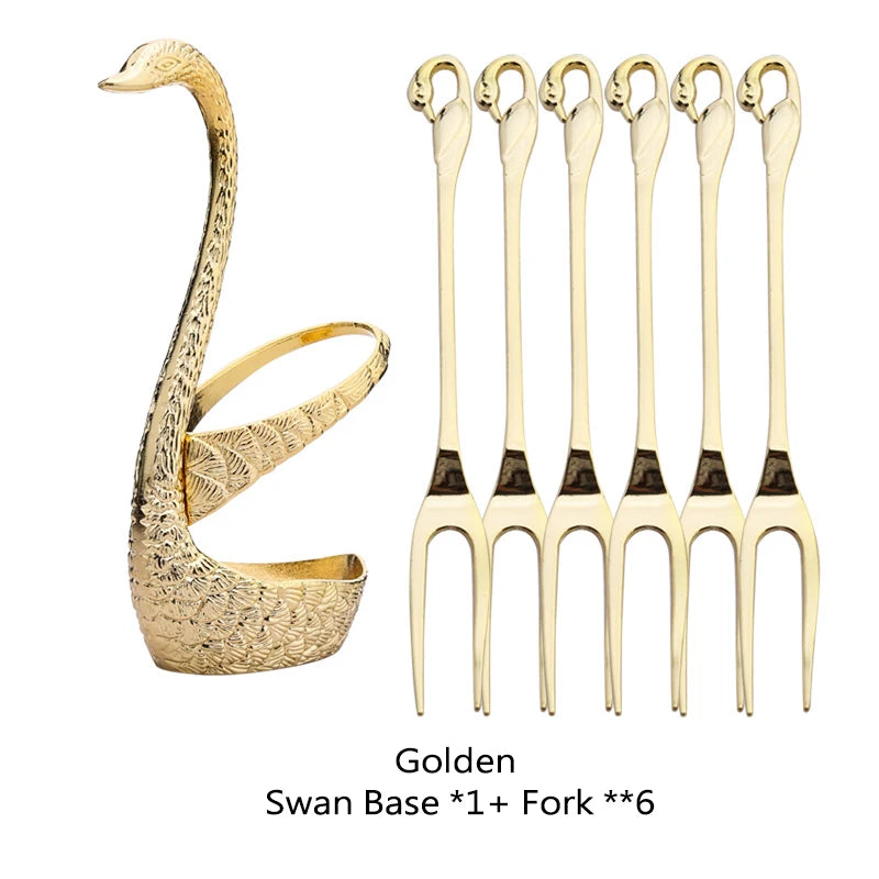 Golden Swan Base Utensil Holder