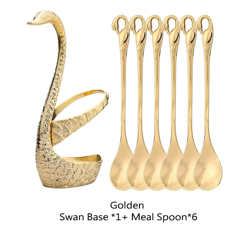 Golden Swan Base Utensil Holder