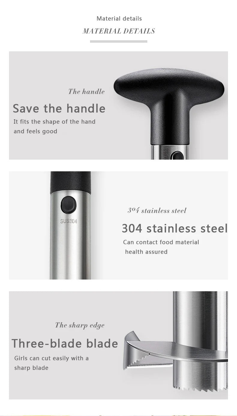 Stainless Steel Pineapple Fruit Peeler