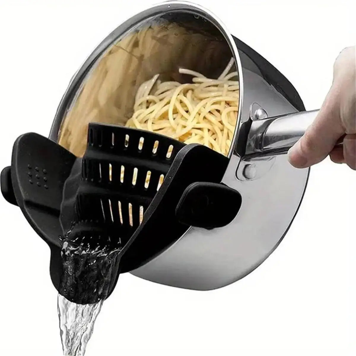 Adjustable Clip Cooking Pot Strainer