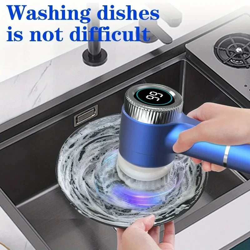 Electric Handheld Dish Cleaning Brush
