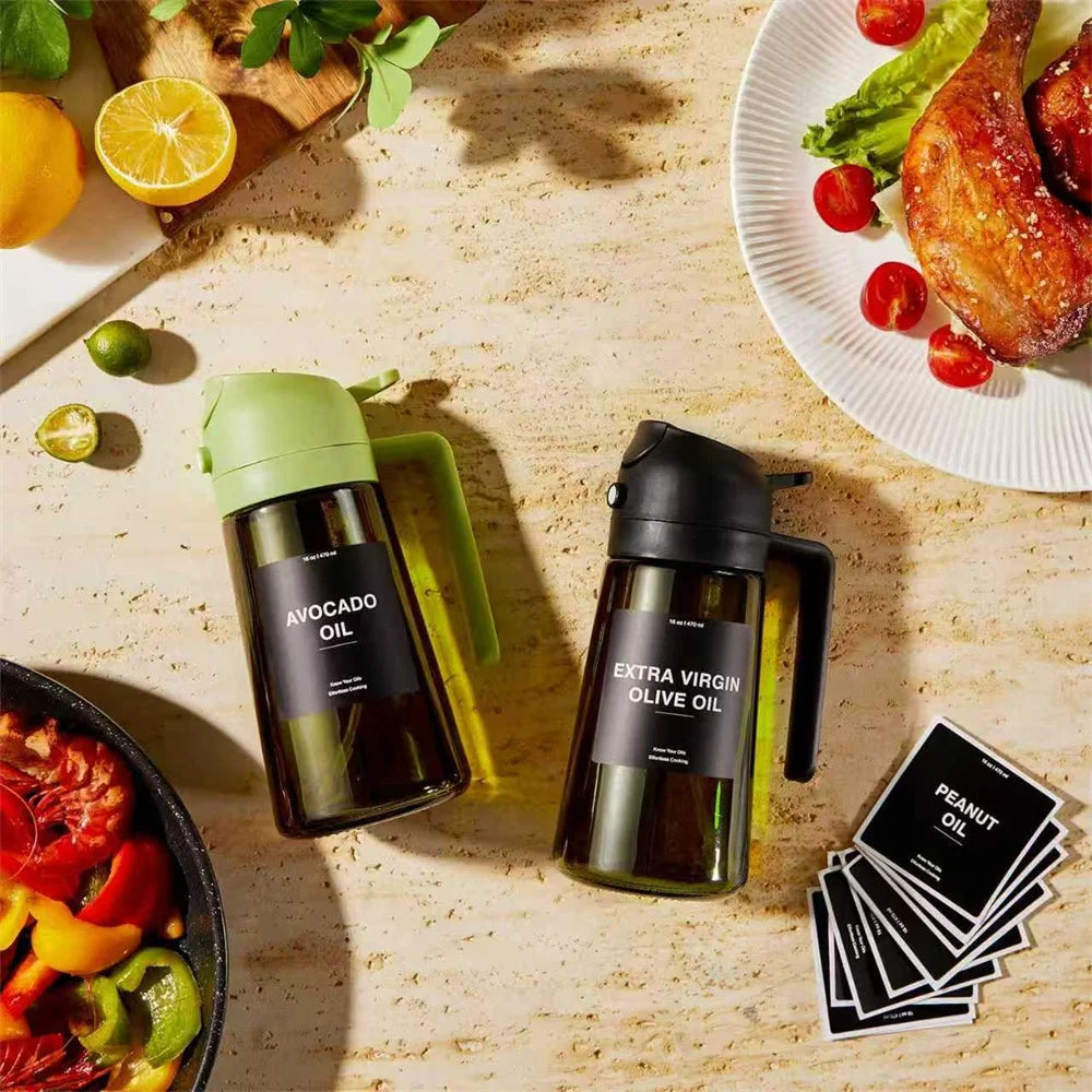 470 ML Cooking Oil Spray Bottle Dispenser