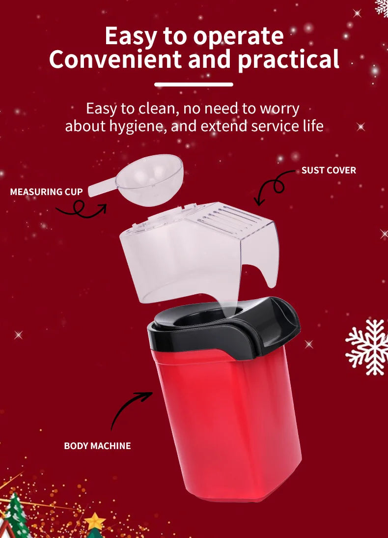 Portable Mini Electric Popcorn Maker