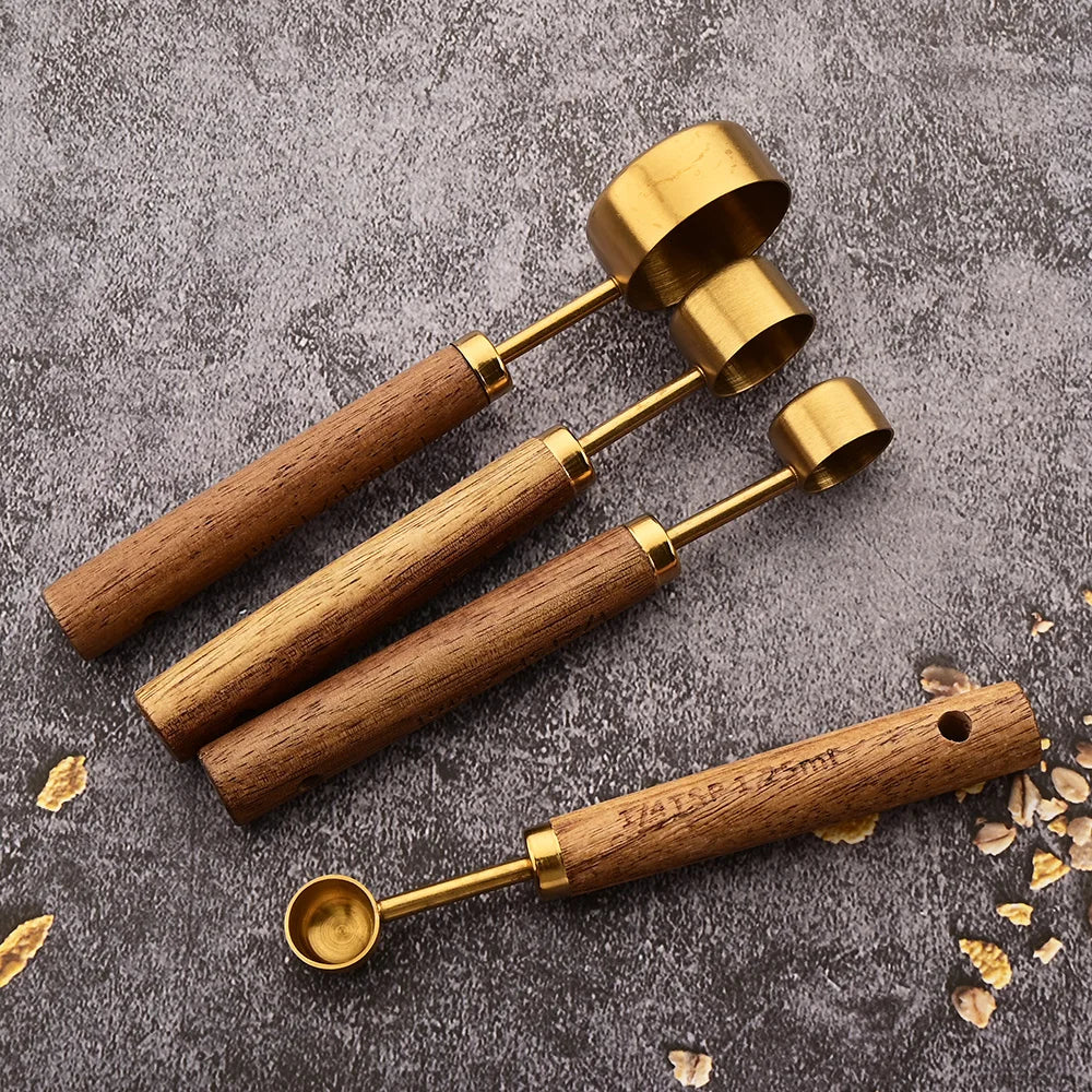 Golden Stainless Steel Measuring Cups