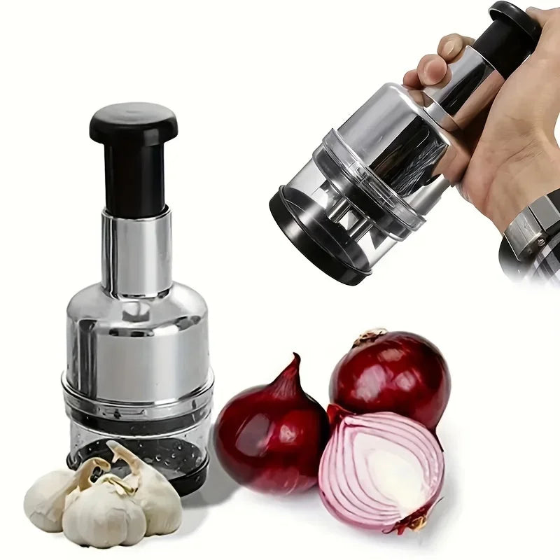 Hand Press Garlic Vegetable Chopper