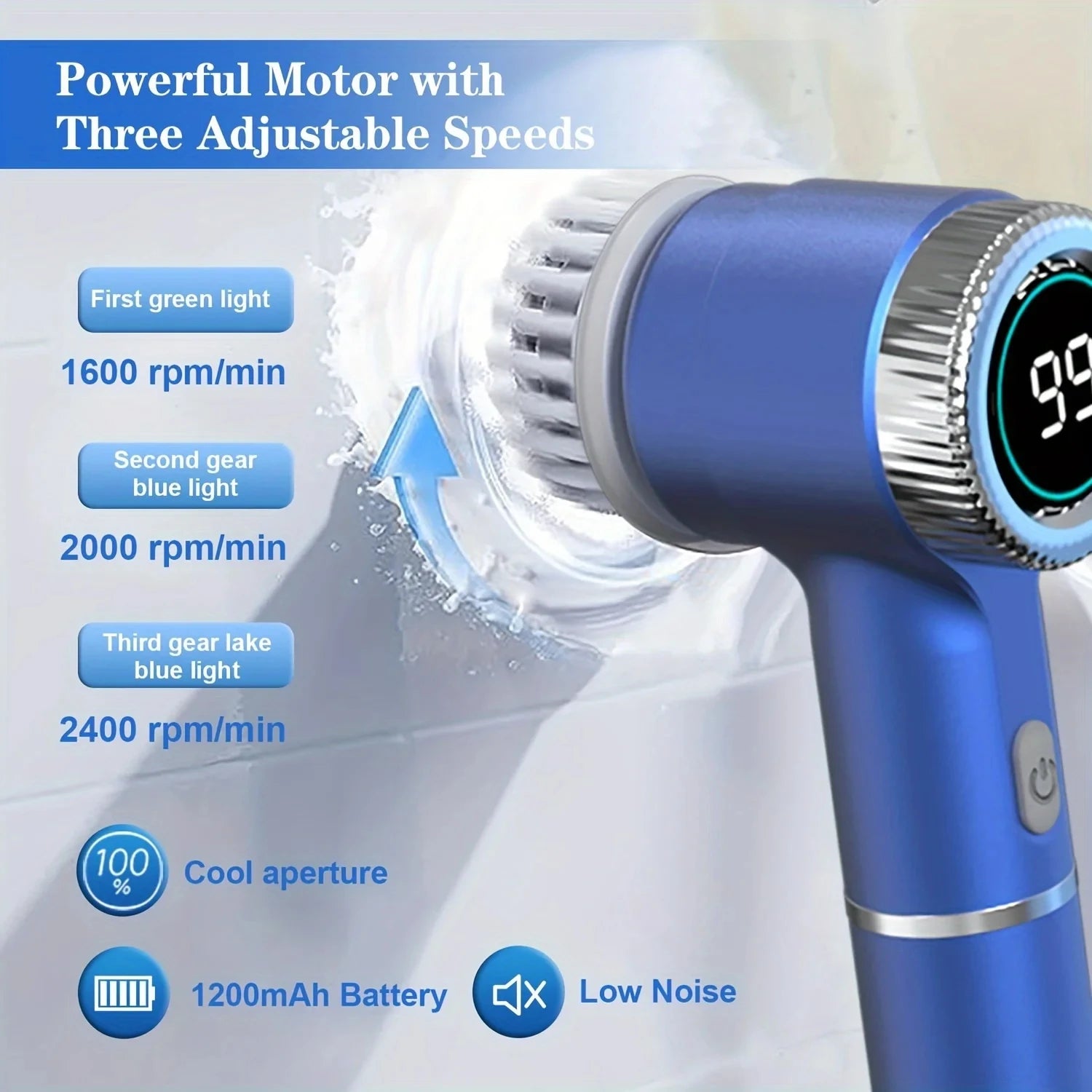 Electric Handheld Dish Cleaning Brush