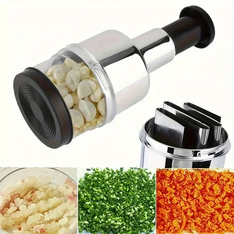 Hand Press Garlic Vegetable Chopper