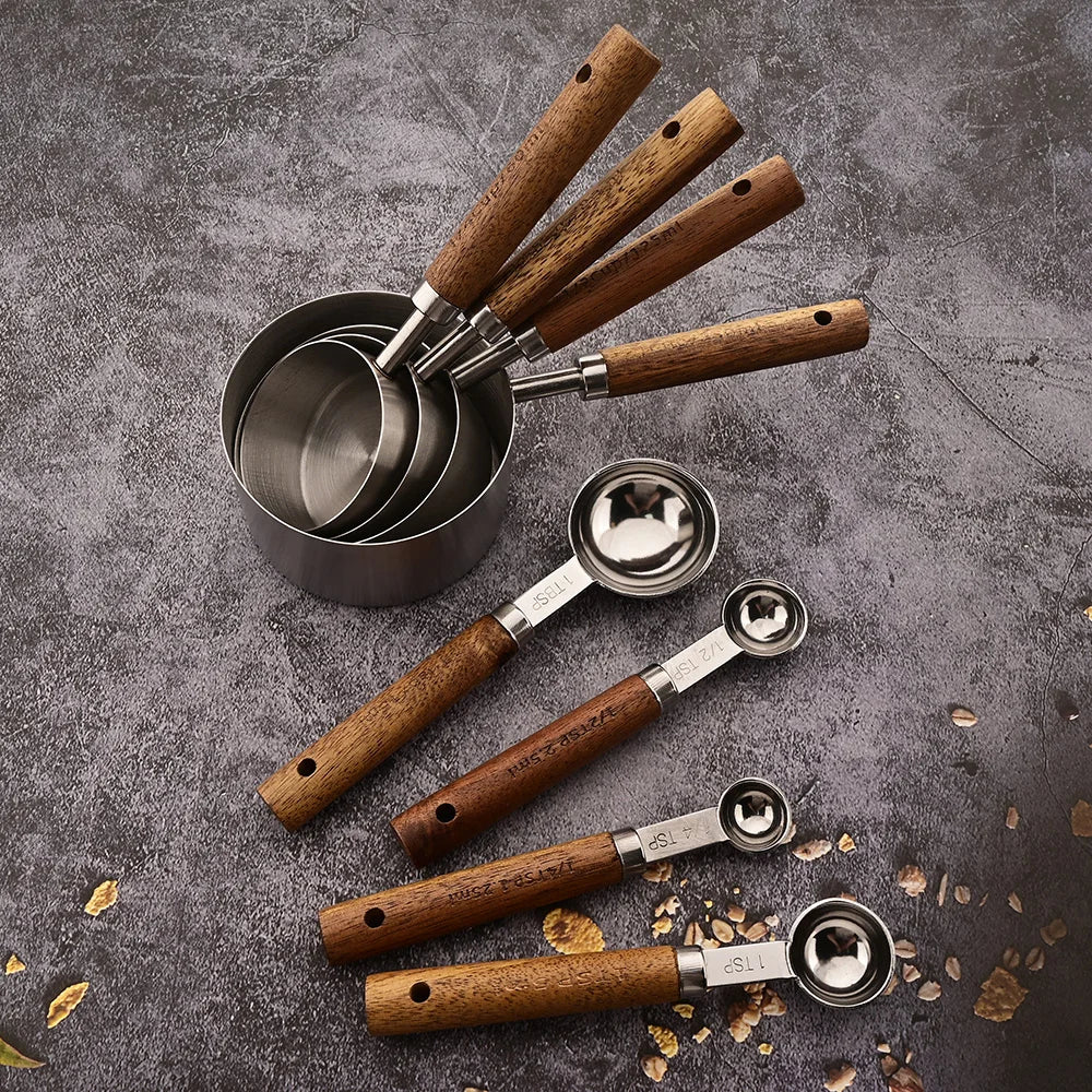 Golden Stainless Steel Measuring Cups