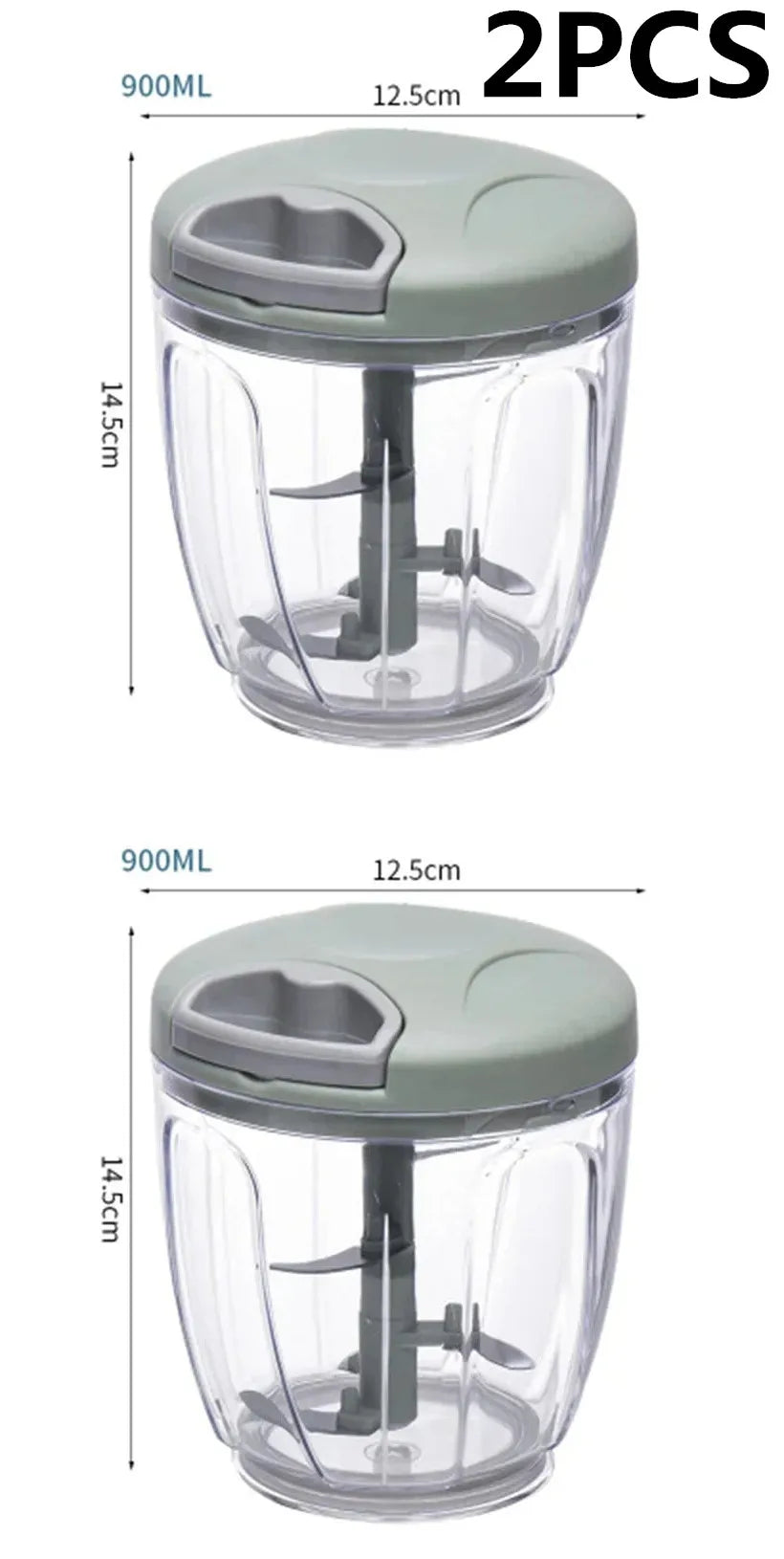 Garlic Chopper Manual Rotate Vegetable Cutter