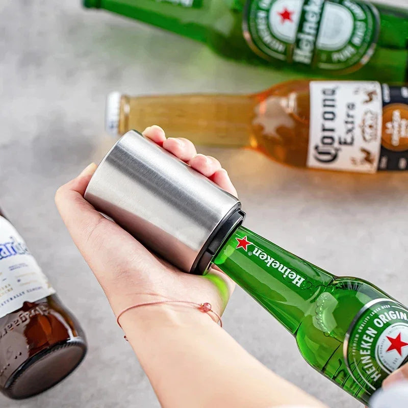 Stainless Steel Automatic Bottle Opener