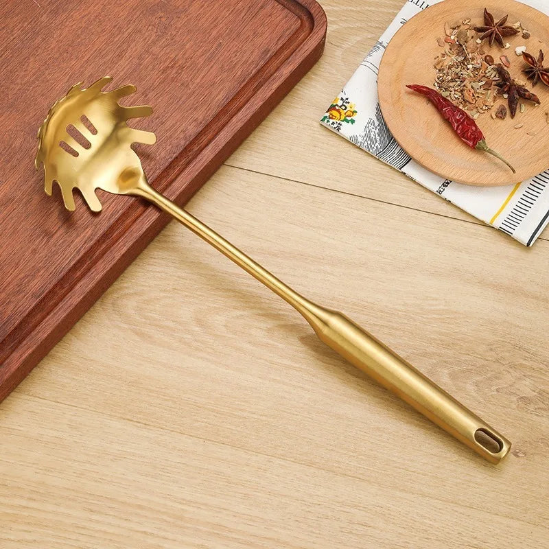 Golden Stainless Steel Kitchen Utensils Set