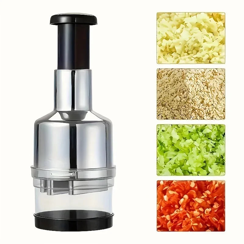 Hand Press Garlic Vegetable Chopper