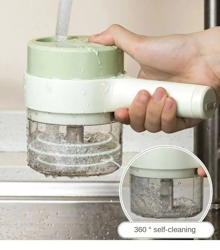 Electric 4 In 1  Vegetable Chopper