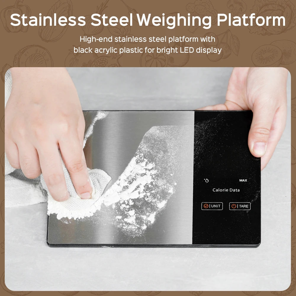 Food Weighing Scale With Nutritional Calculator
