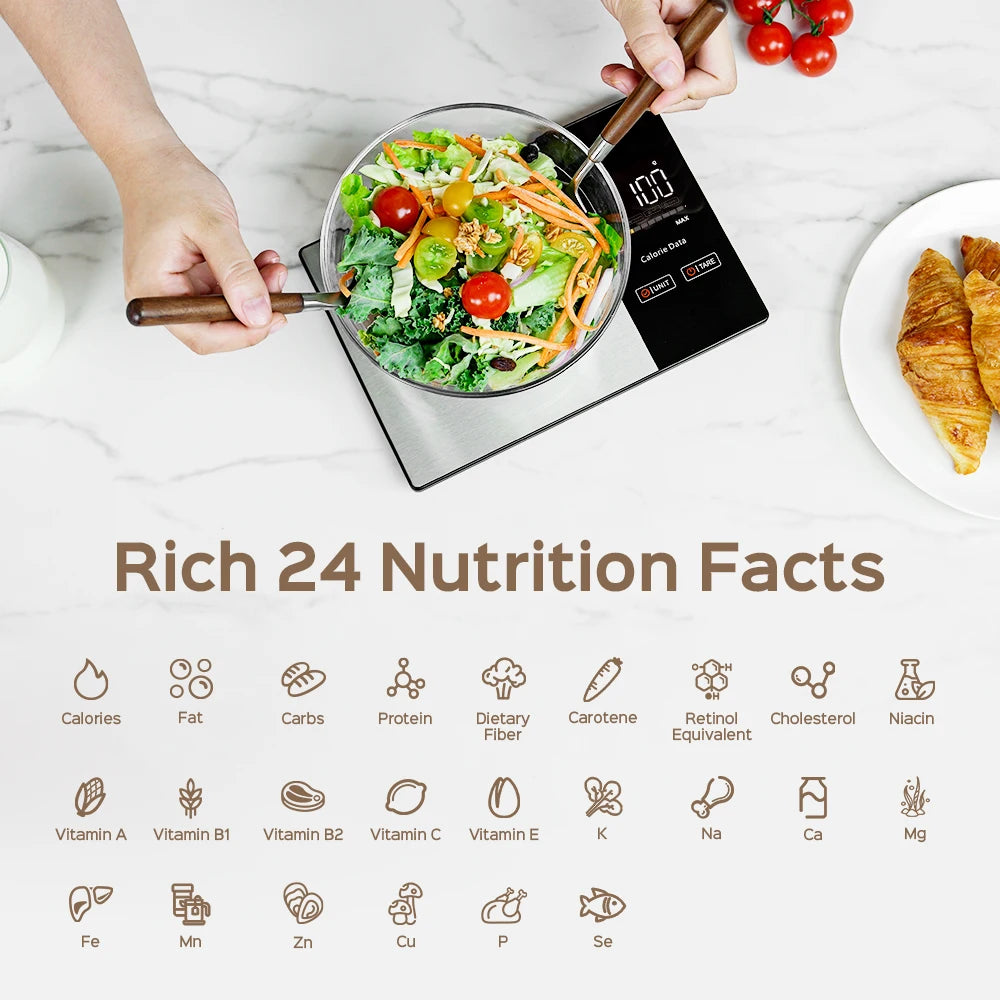 Food Weighing Scale With Nutritional Calculator