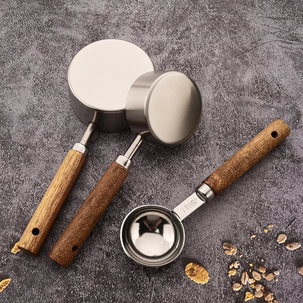 Golden Stainless Steel Measuring Cups