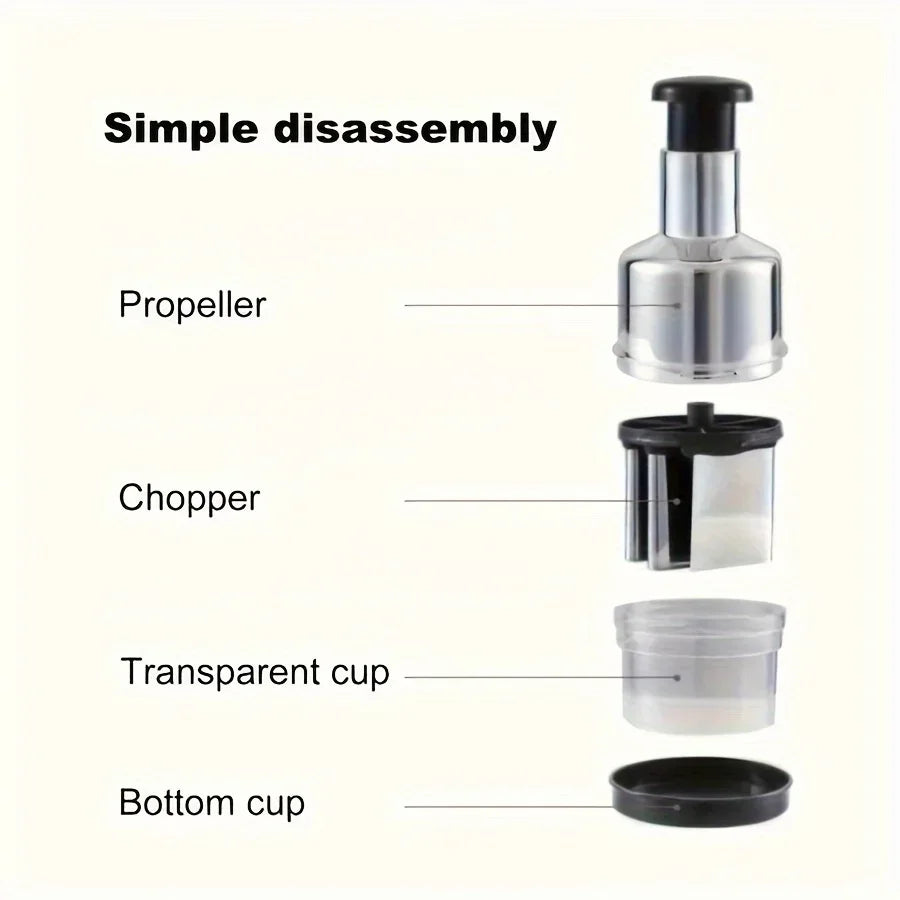 Hand Press Garlic Vegetable Chopper