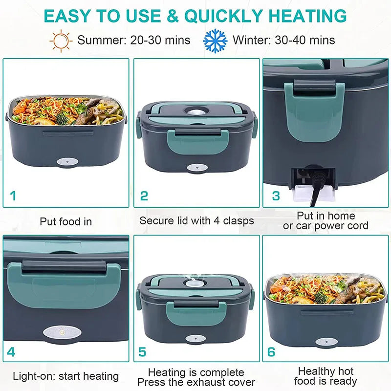 Portable Electric Lunch Box Food Warmer
