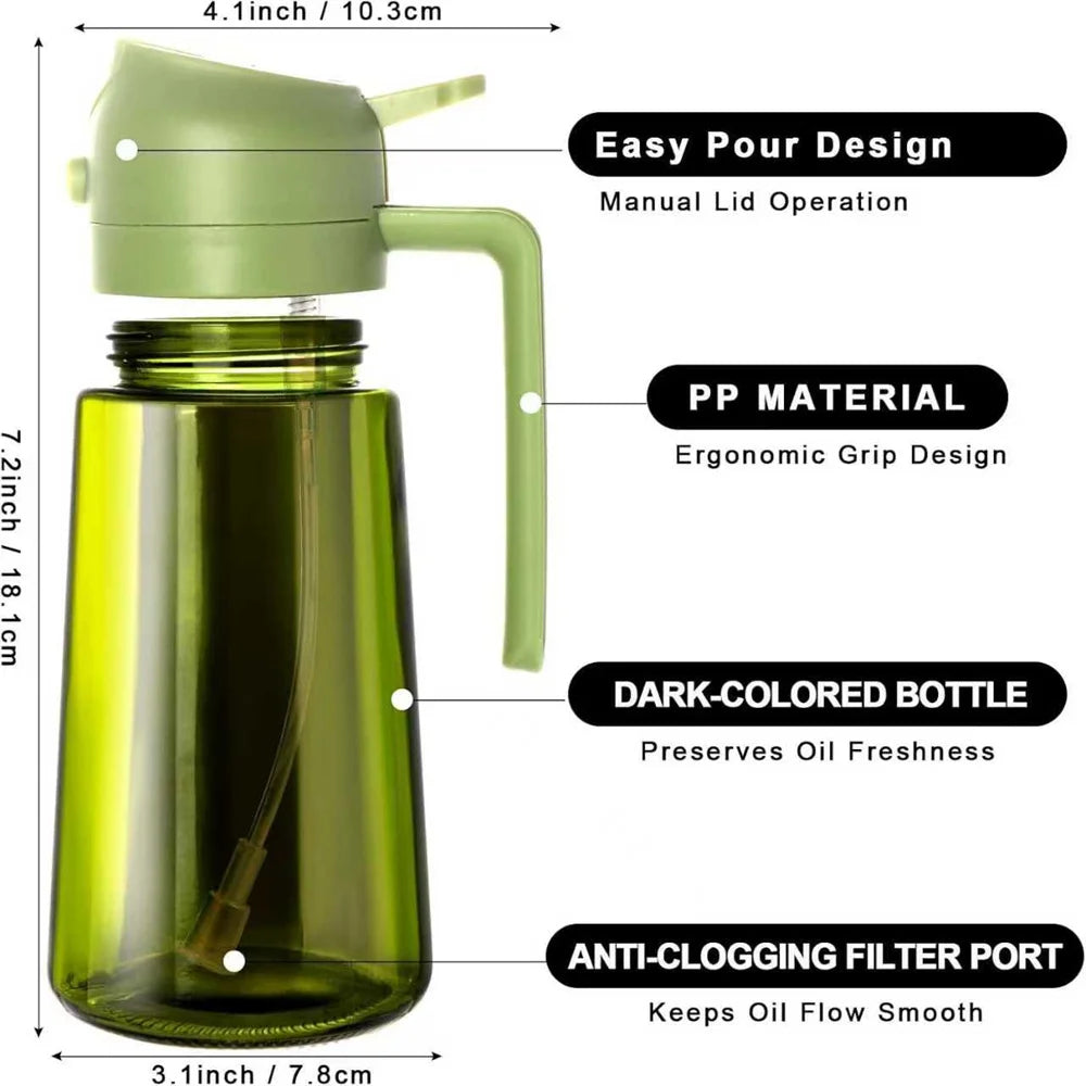 470 ML Cooking Oil Spray Bottle Dispenser