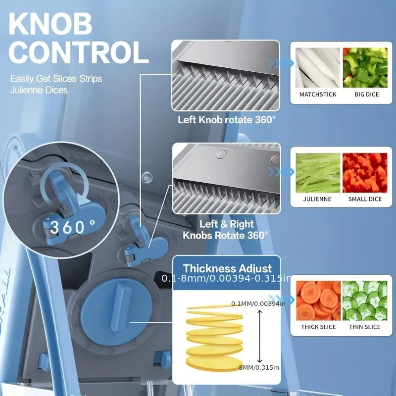 Adjustable Height Vegetable Food Chopper