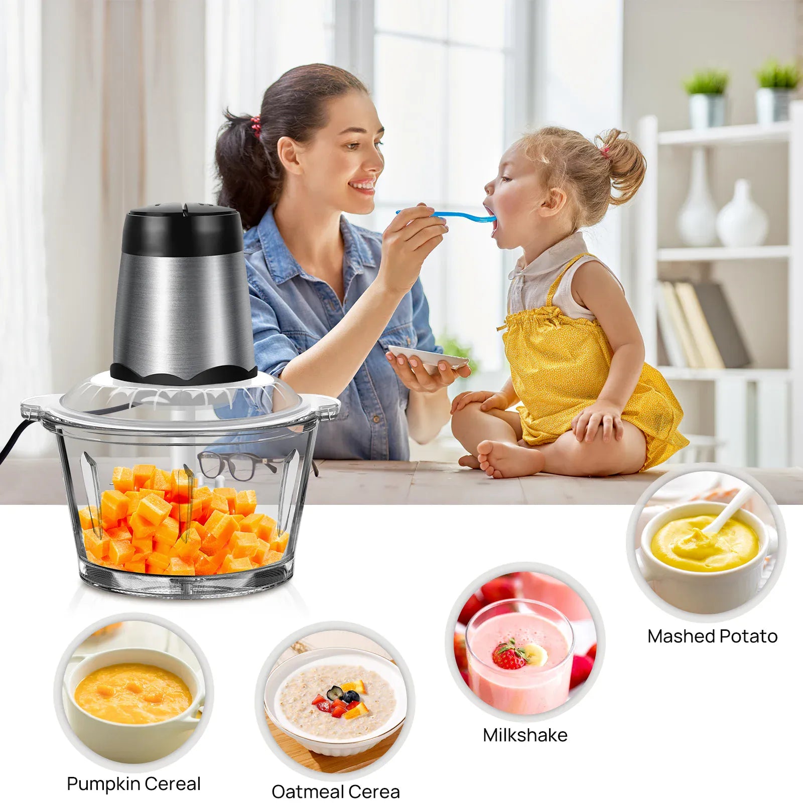 Electric Food Meat & Vegetable Grinder 200007763:201336105