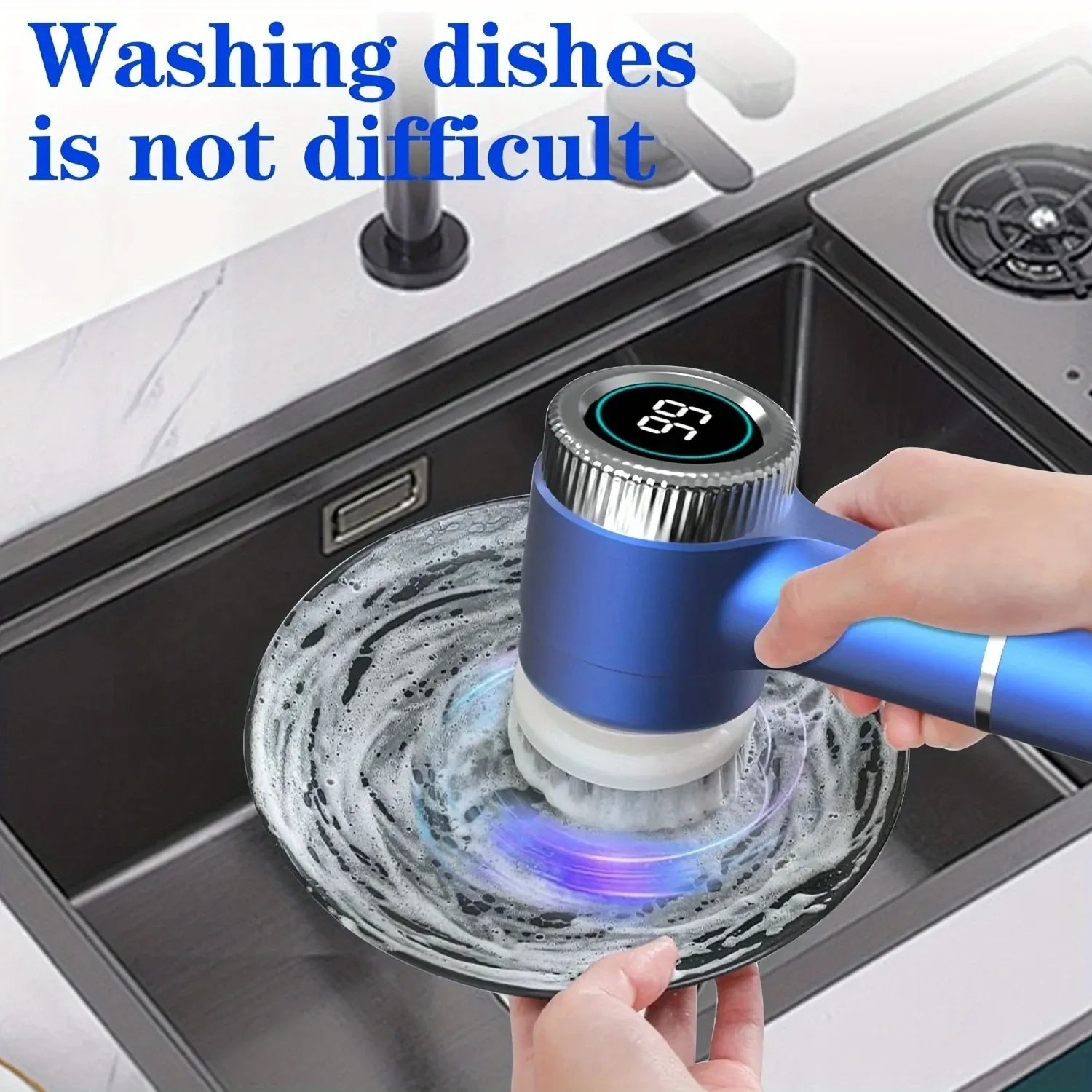 Electric Handheld Dish Cleaning Brush