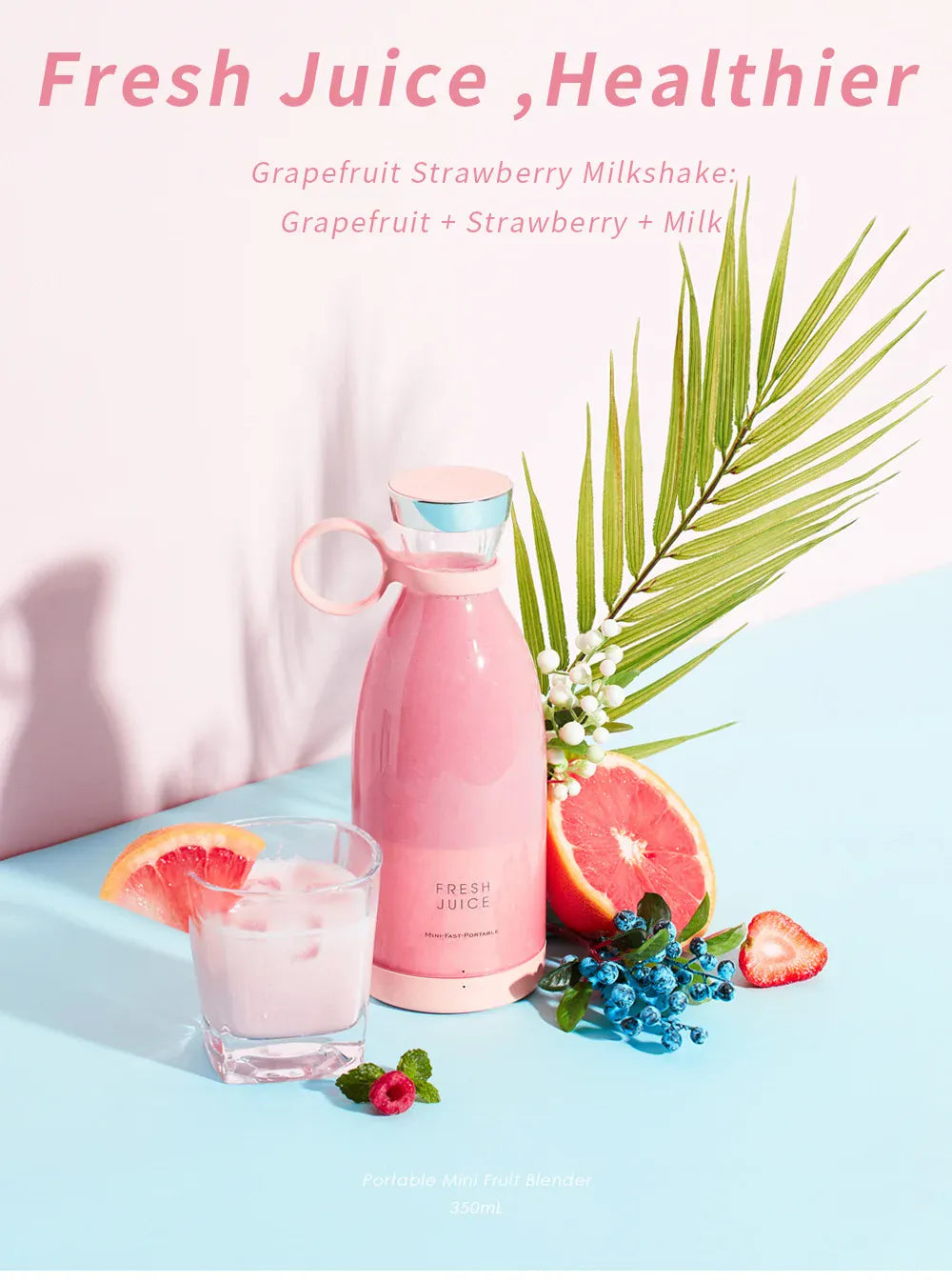 Electric Portable Rechargeable Wireless Juicer
