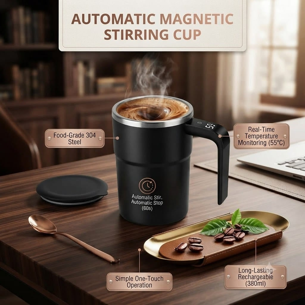 Electric Self Stirring Smart Coffee Mug