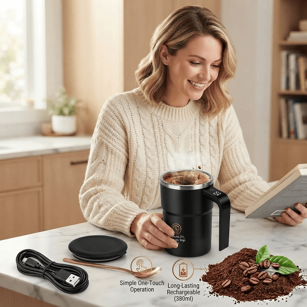 Electric Self Stirring Smart Coffee Mug