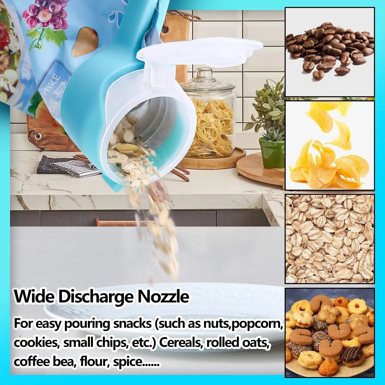 Food Bag Sealing Lid Cap Clip