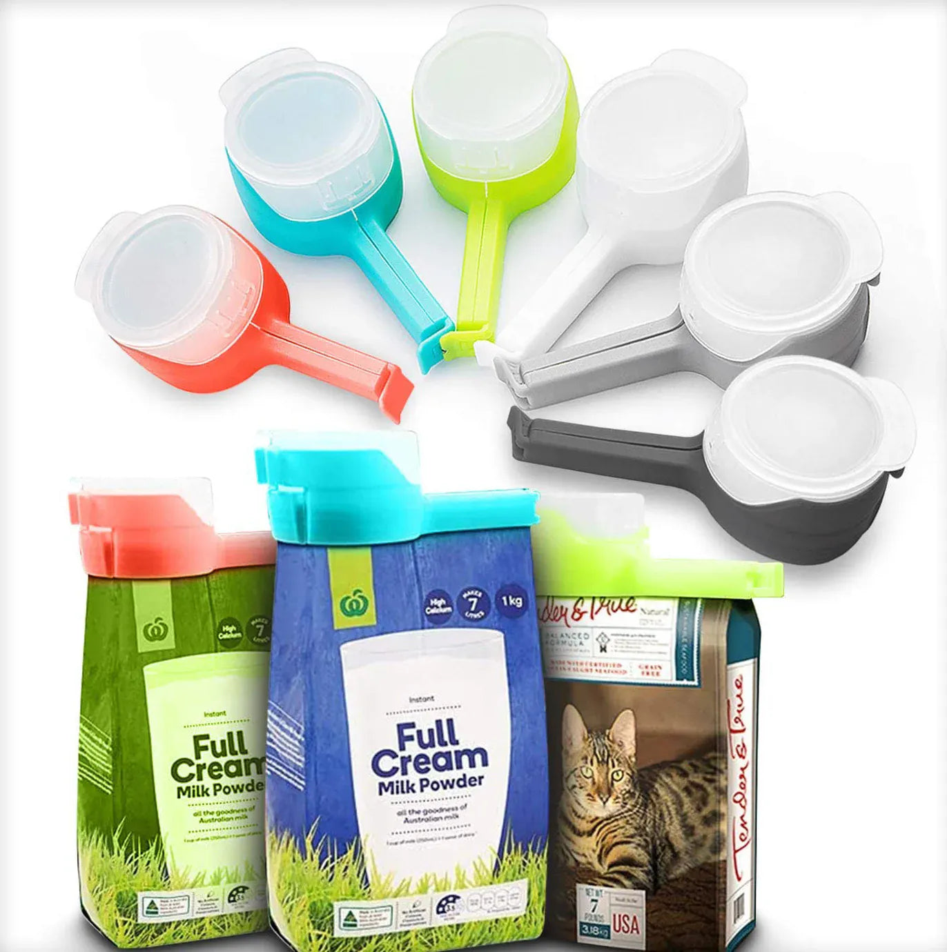 Food Bag Sealing Lid Cap Clip