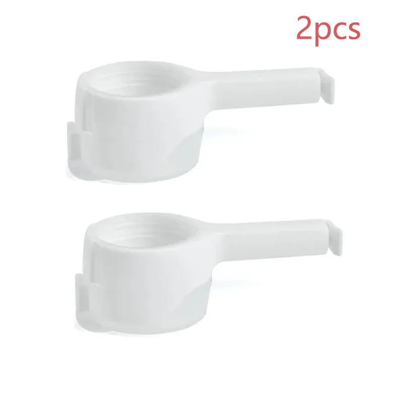 Food Bag Sealing Lid Cap Clip 14:1052#2pcs-White