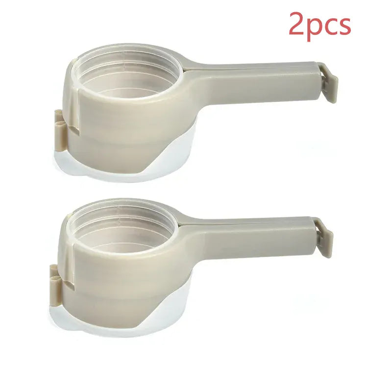 Food Bag Sealing Lid Cap Clip 14:193#2pcs-grey