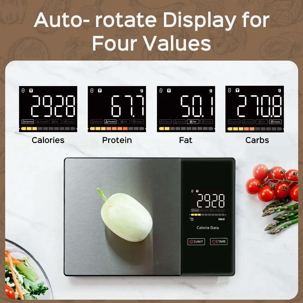 Food Weighing Scale With Nutritional Calculator 14:29#Stainless Steel;200007763:201336100
