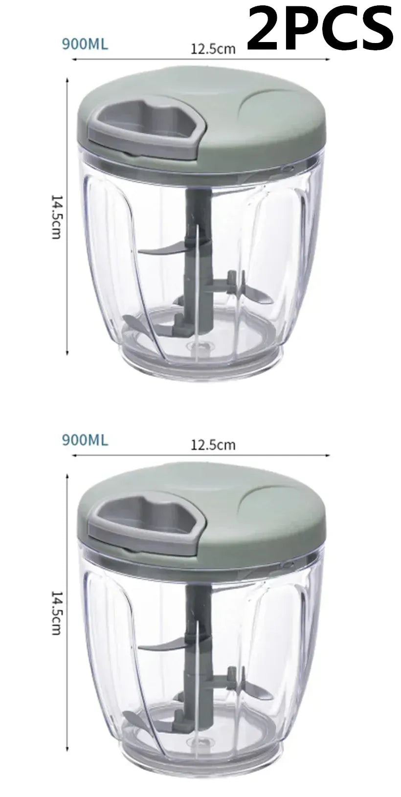 Garlic Chopper Manual Rotate Vegetable Cutter 14:350853#2P G