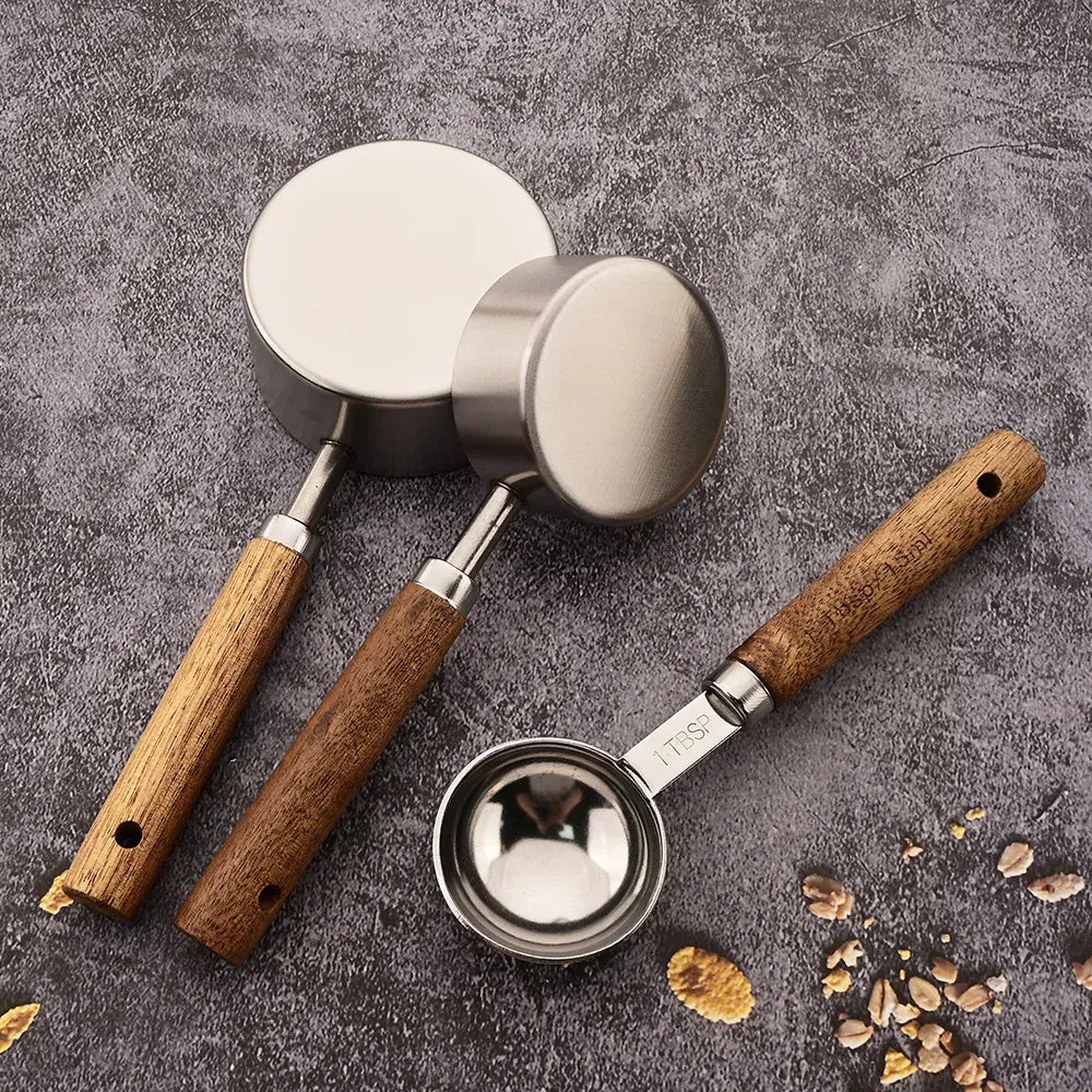 Golden Stainless Steel Measuring Cups