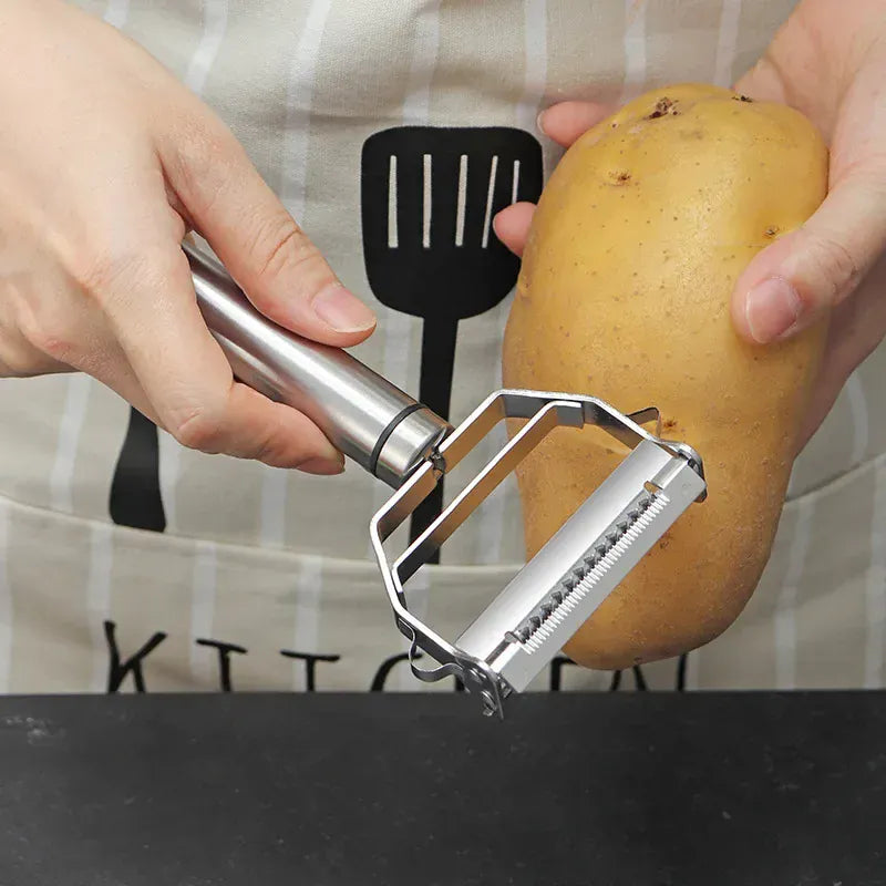 Multi-Function Stainless Steel Food Peeler 14:200006151#Update 4in1