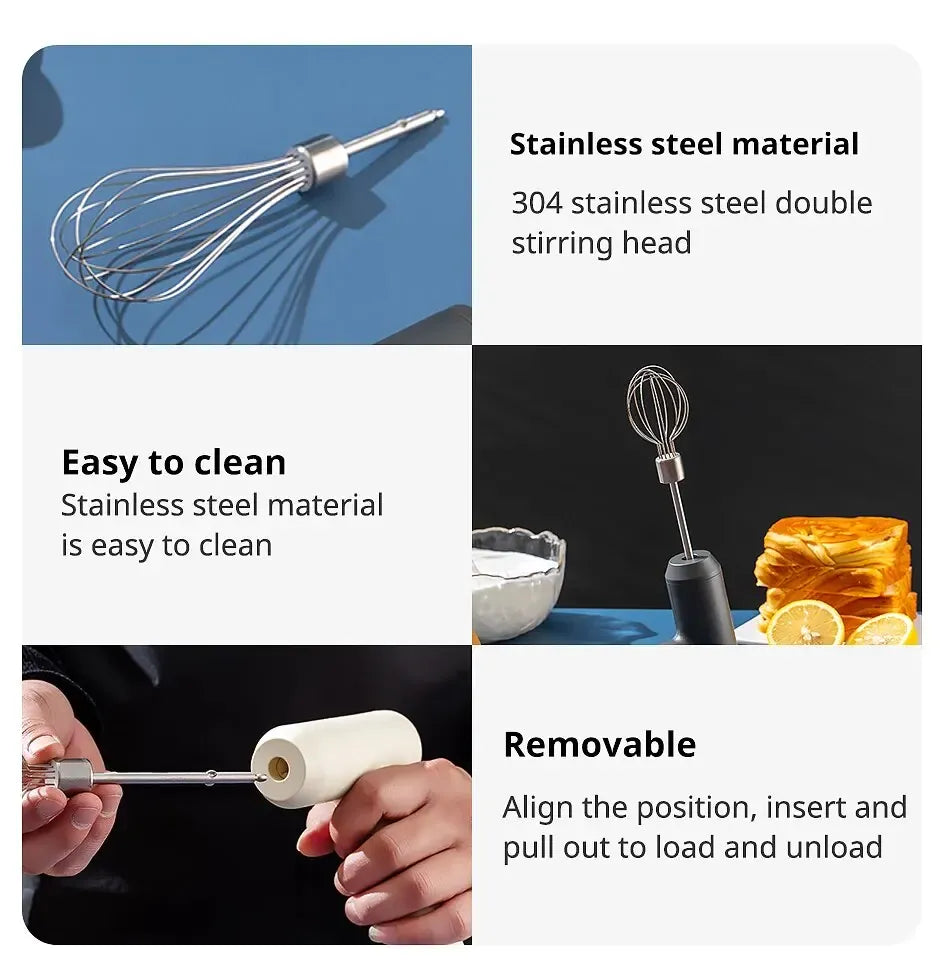 Portable Wireless Electric Food Mixer
