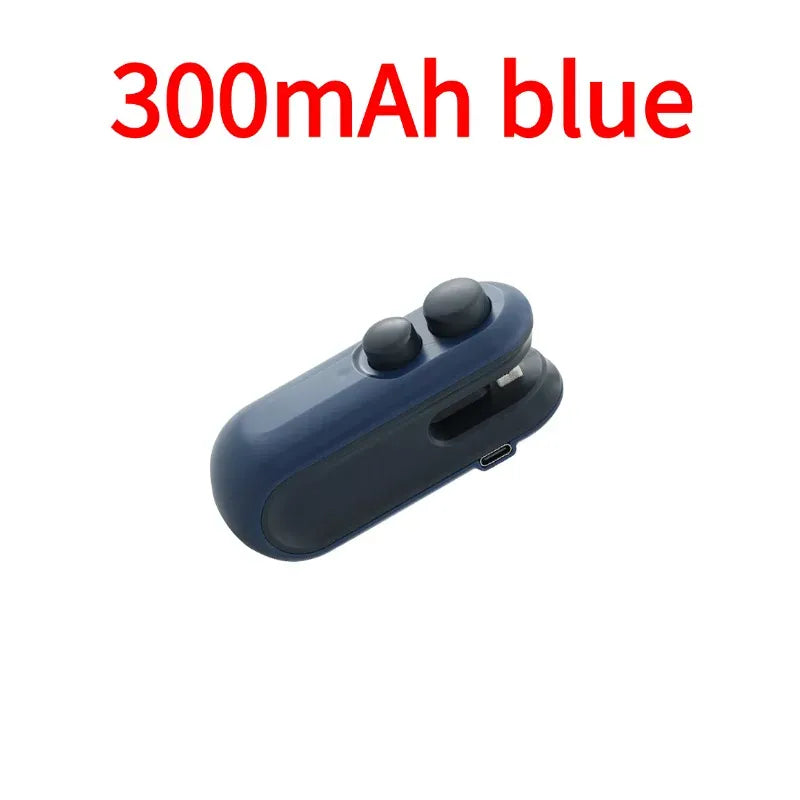 Smart Electric Mini Food Bag Sealer 14:200006153#300mAh blue