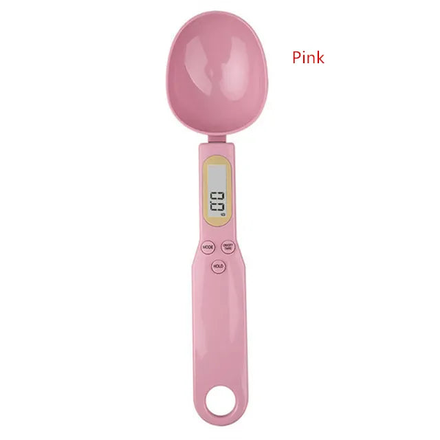 Smart Electronic Digital Weighing Spoon 14:366#Pink