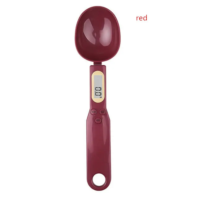 Smart Electronic Digital Weighing Spoon 14:691#red