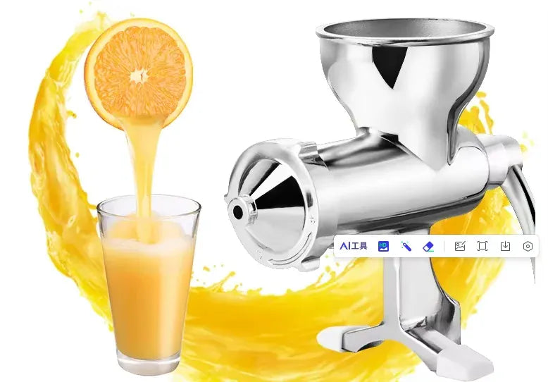 Stainless Steel Manual Wheatgrass Hand Fruit Juicer <none>